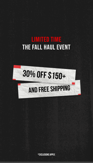 30% Off $150+ & Free Shipping