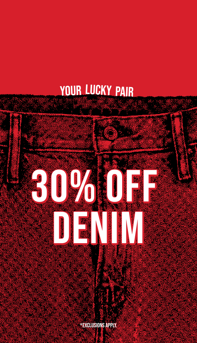 30% Off Denim