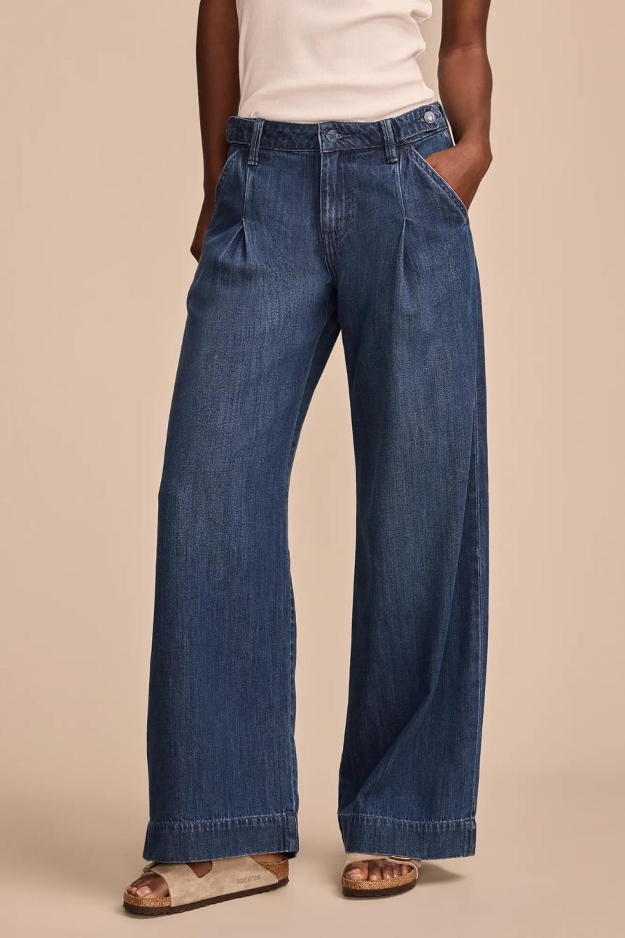 WIDE LEG PLEATED PALAZZO TROUSER, image 2