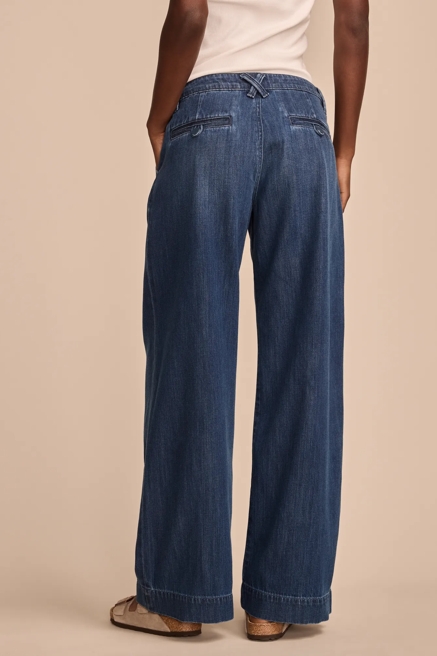 WIDE LEG PLEATED PALAZZO TROUSER, image 3