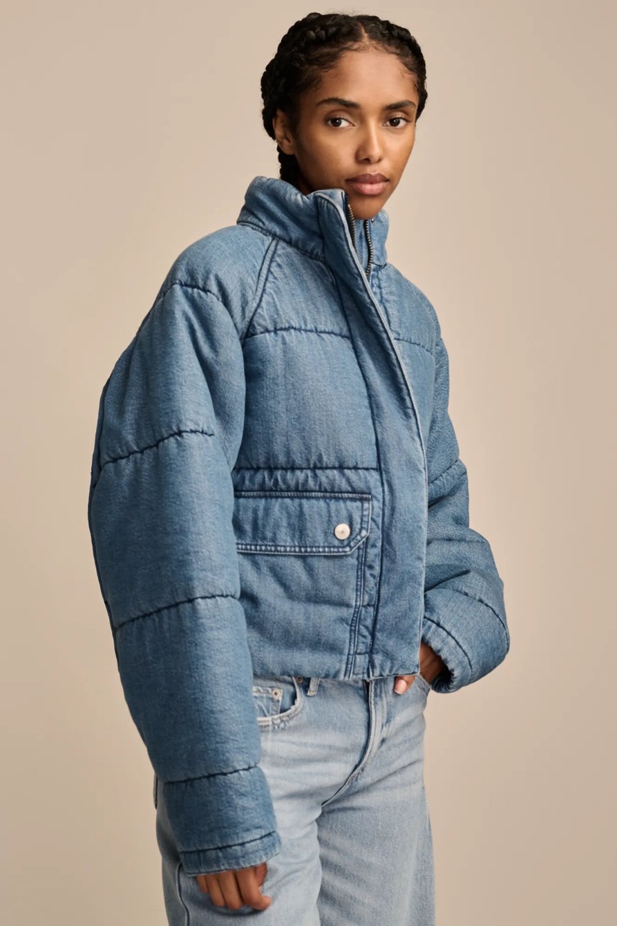 DENIM PUFFER JACKET, image 4