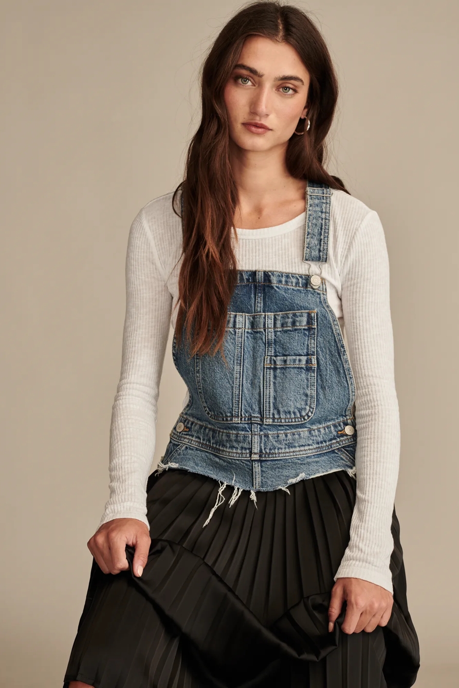 LUCKY LEGEND DENIM OVERALL BIB DRESS, image 2