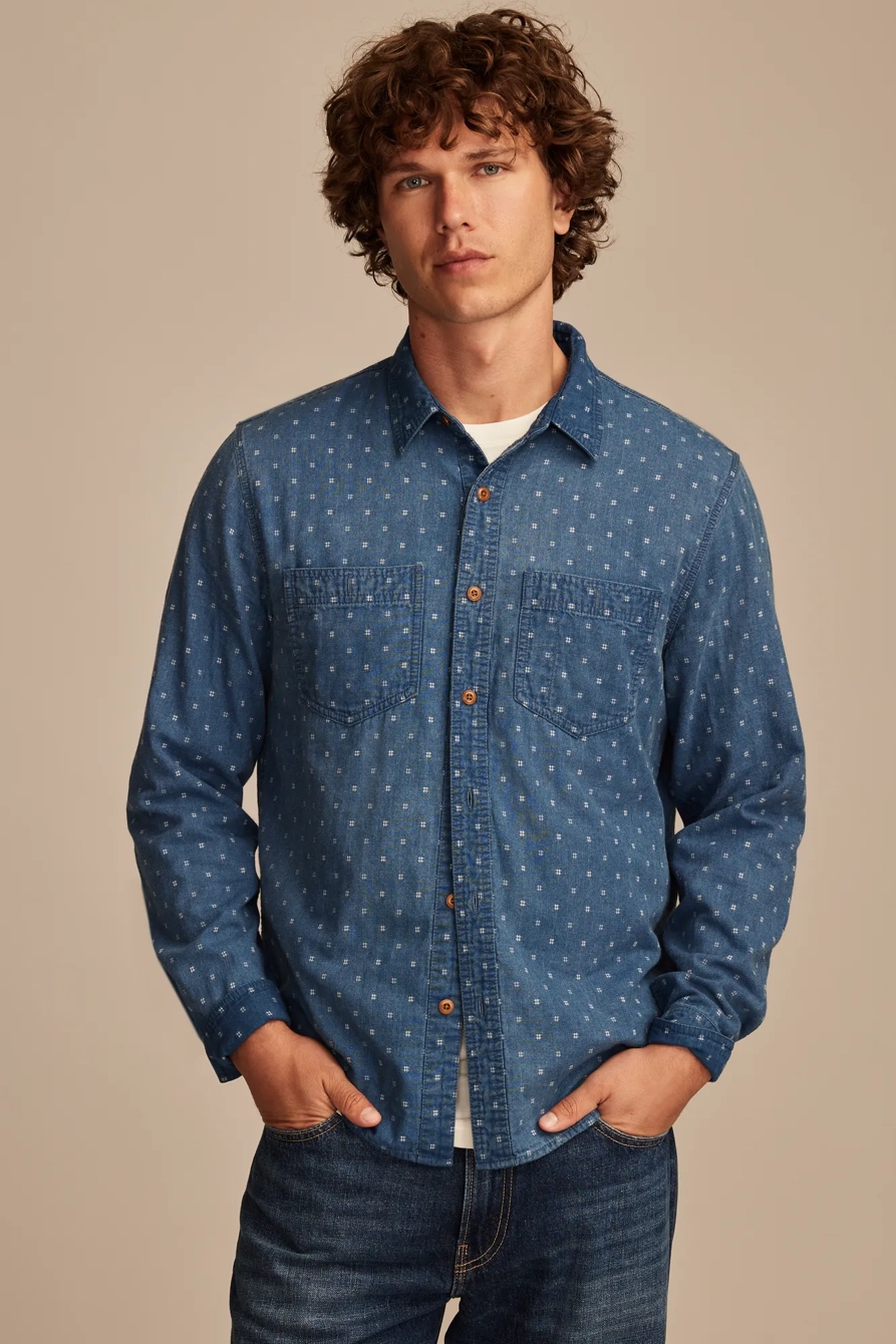DOUBLE WEAVE LONG SLEEVE UTILITY SHIRT, image 3