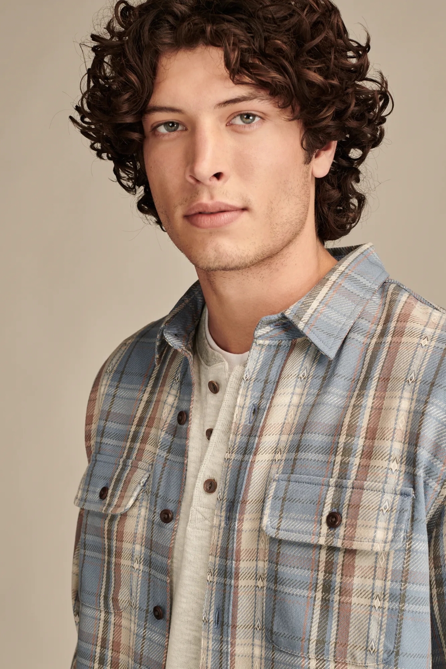 VINTAGE DOBBY TWILL  HUMBOLDT LONG SLEEVE  UTILITY SHIR, image 2