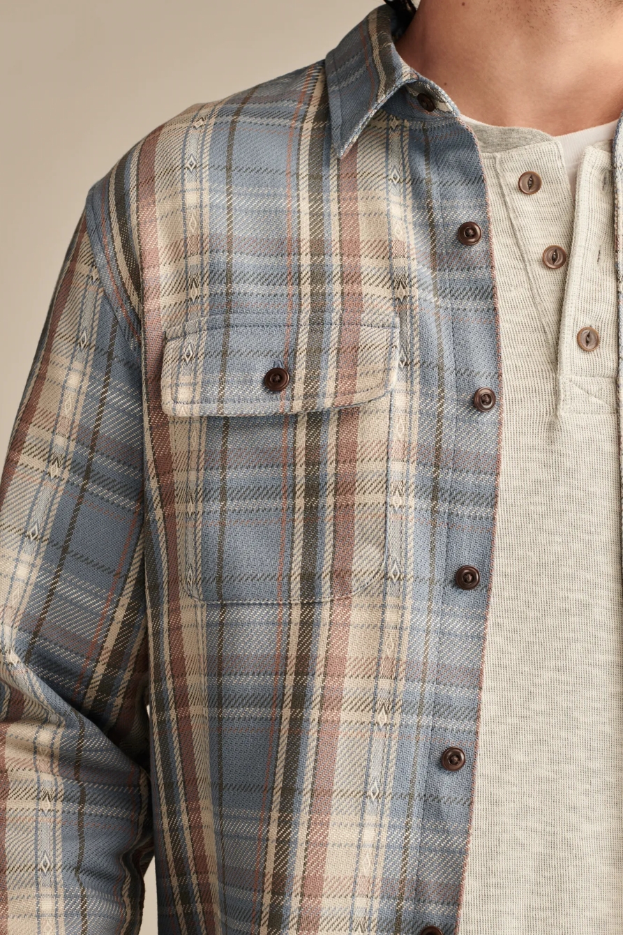 VINTAGE DOBBY TWILL  HUMBOLDT LONG SLEEVE  UTILITY SHIR, image 3