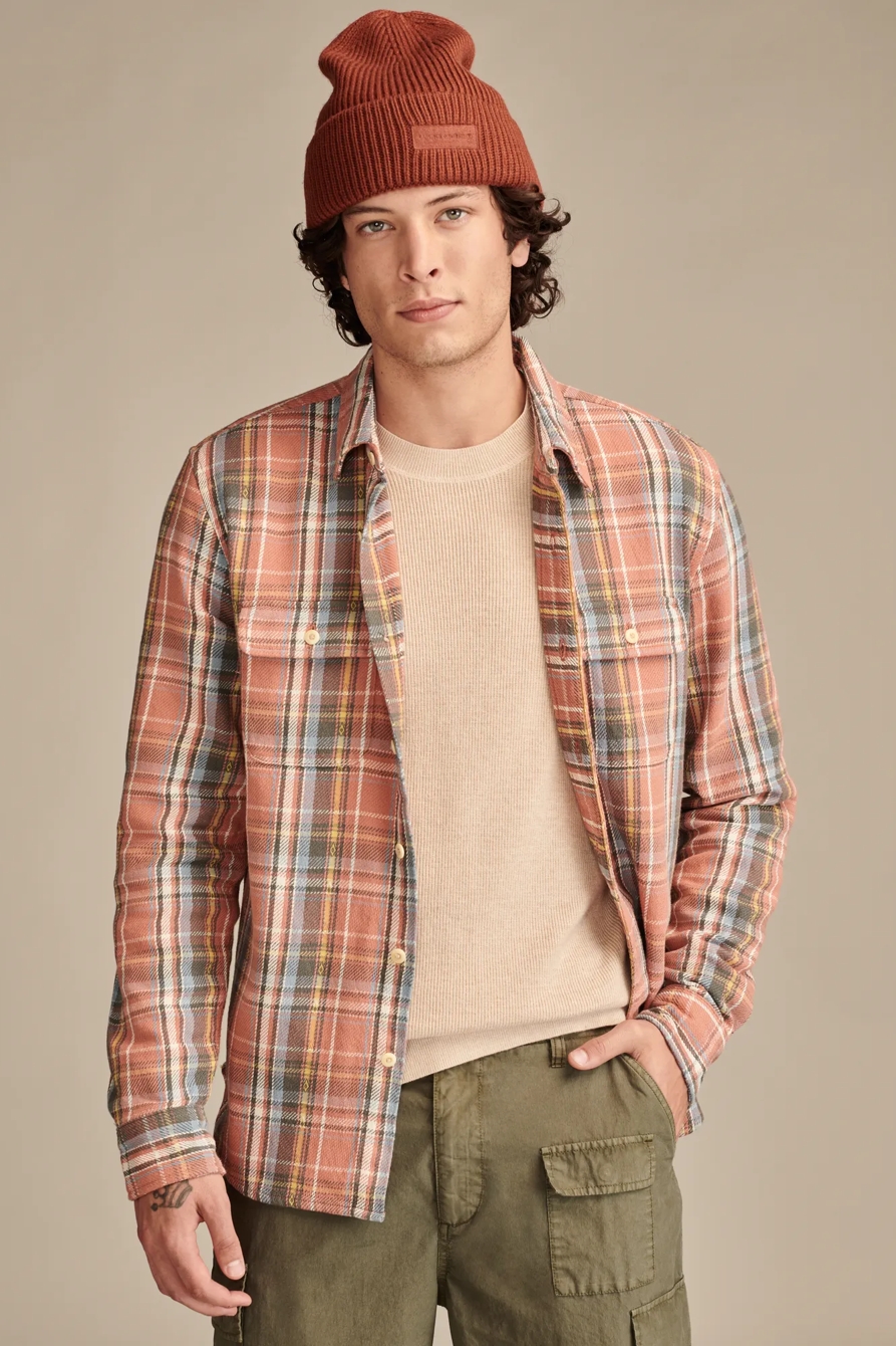 VINTAGE DOBBY TWILL  HUMBOLDT LONG SLEEVE  UTILITY SHIR, image 1