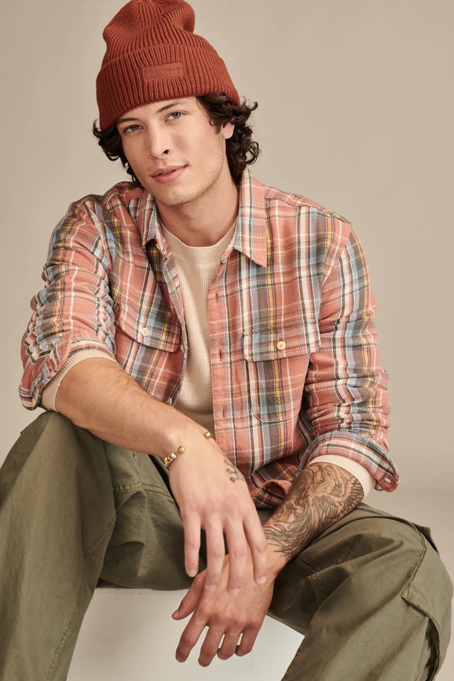 VINTAGE DOBBY TWILL  HUMBOLDT LONG SLEEVE  UTILITY SHIR, image 2