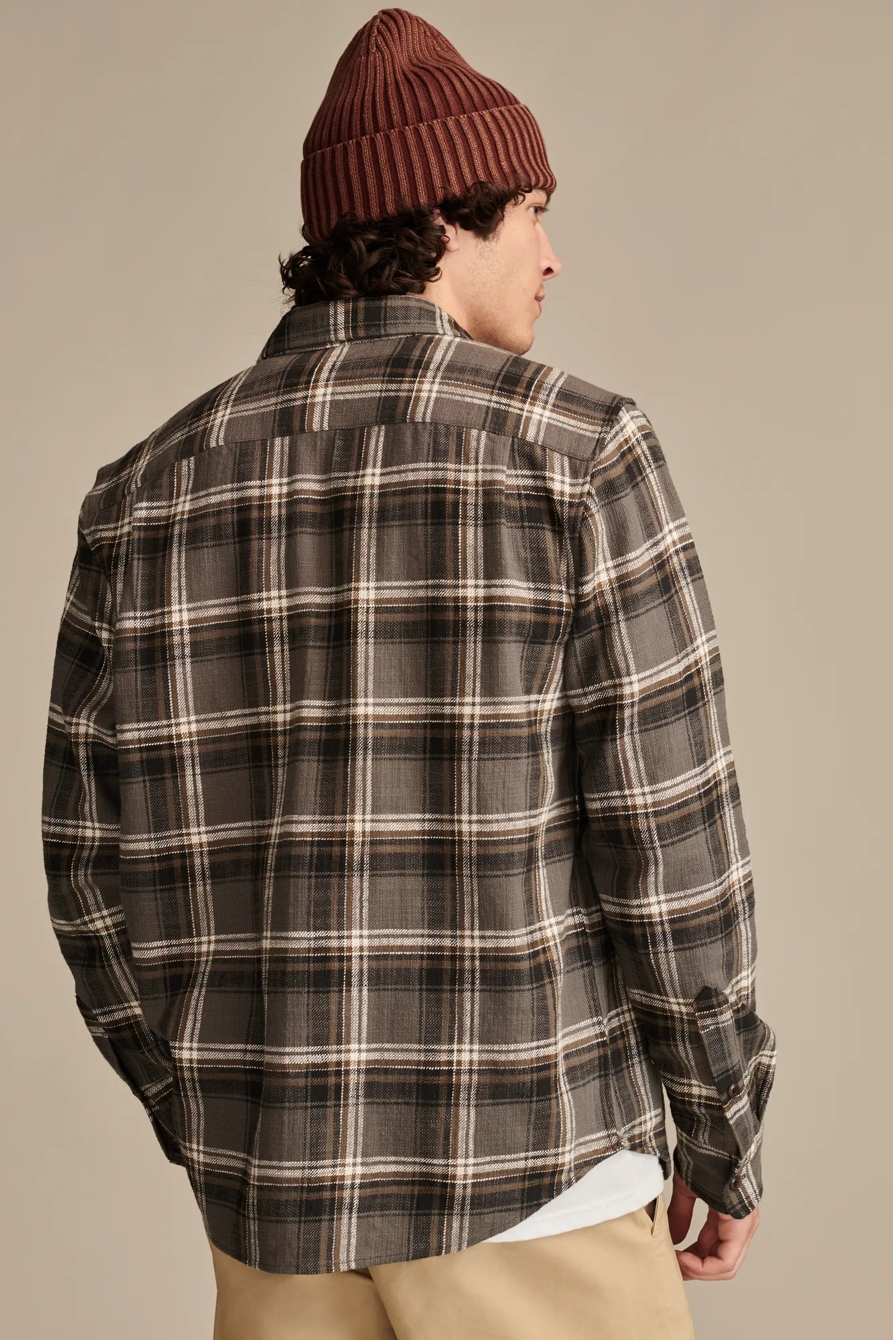 BIG SLUB TWILL PLAID LONG SLEEVE UTILITY SHIRT, image 5