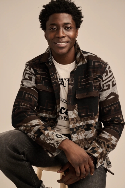 JACQUARD HUMBOLDT LONG SLEEVE OVERSHIRT, image 1