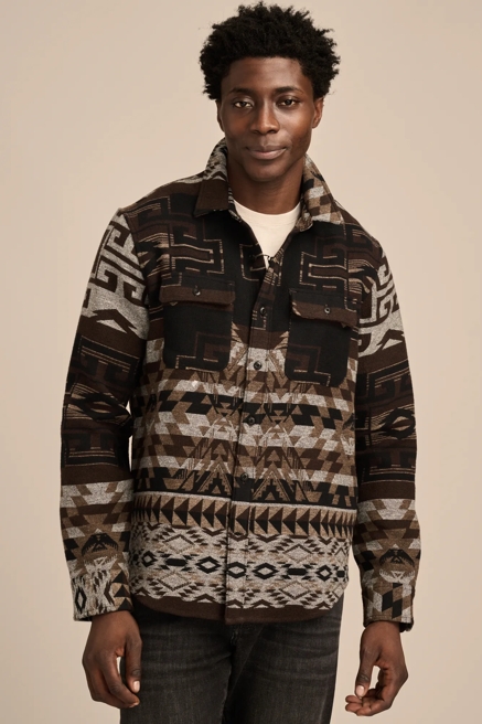 JACQUARD HUMBOLDT LONG SLEEVE OVERSHIRT, image 2