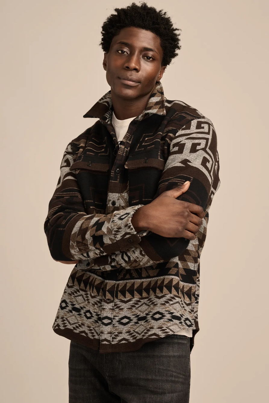 JACQUARD HUMBOLDT LONG SLEEVE OVERSHIRT, image 3