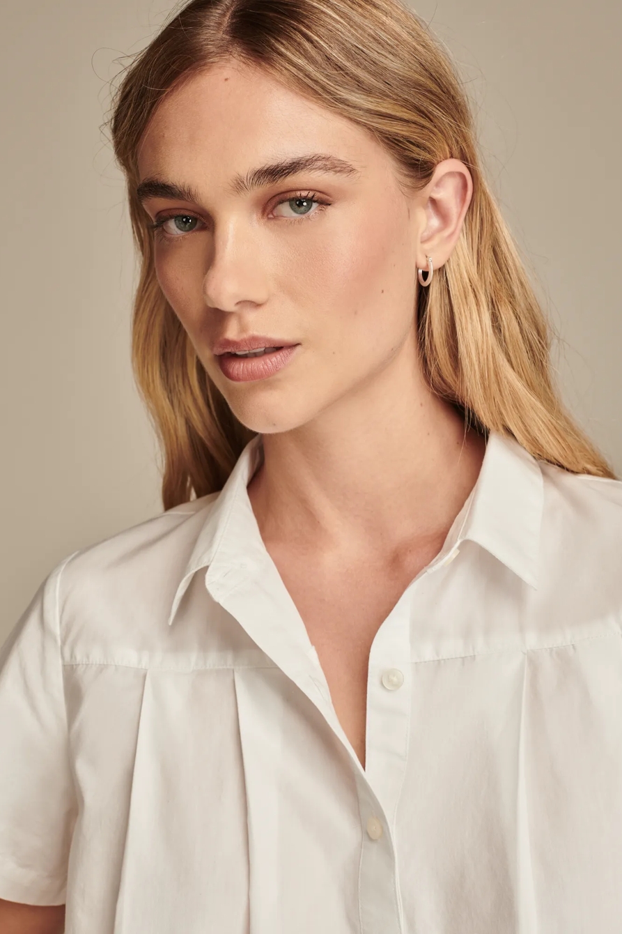 PLEATED BUTTON-DOWN SHIRT, image 2