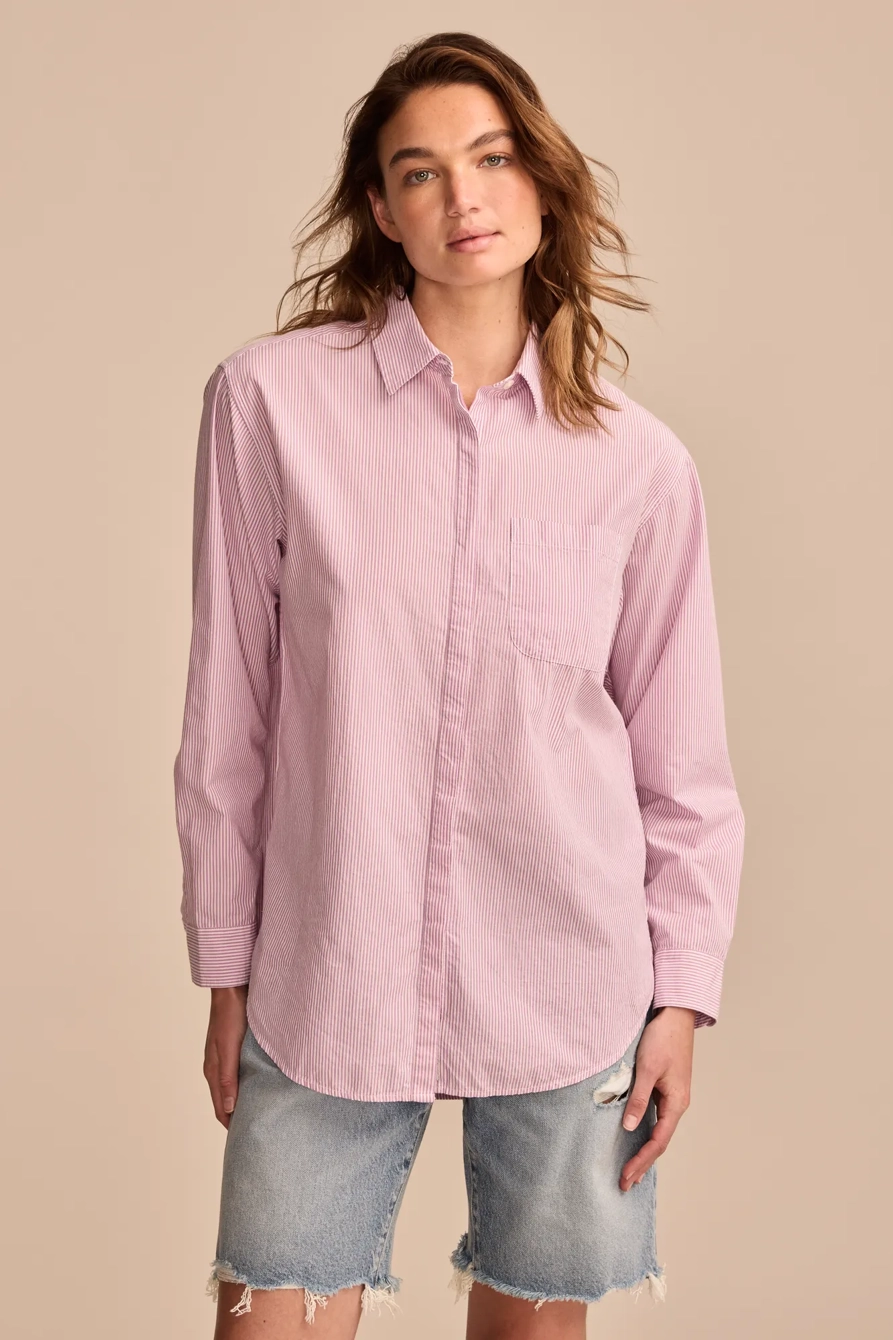 Oversized Button Back Top