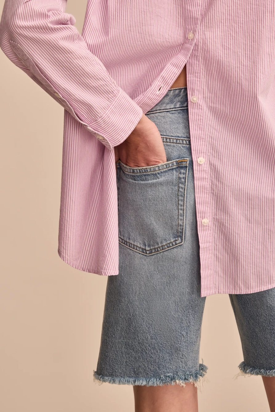 Oversized Button Back Top