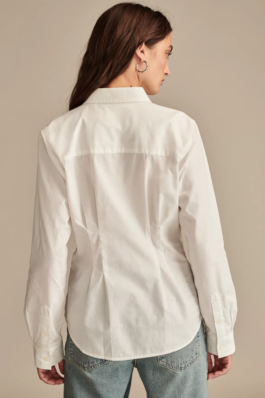 Peplum Button Down Core Shirt, image 5