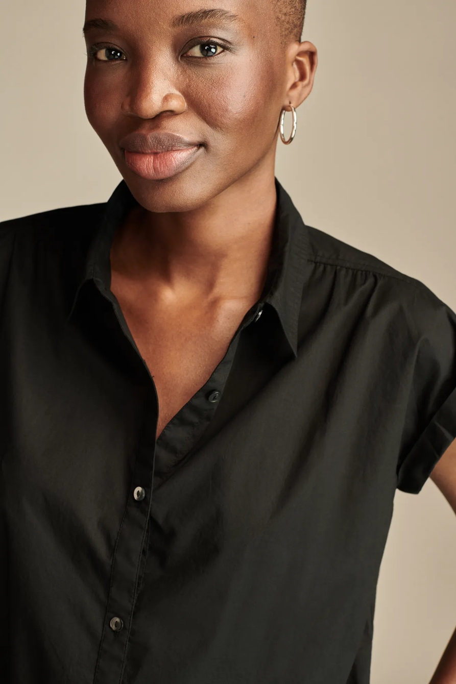 Dolman Sleeve Button-Down Shirt, image 4