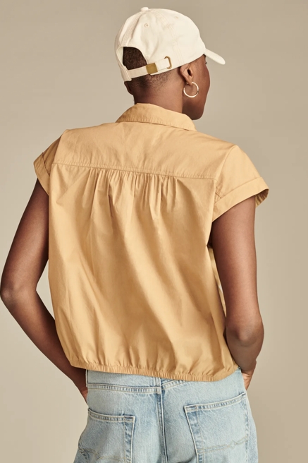 Dolman Sleeve Button-Down Shirt, image 4