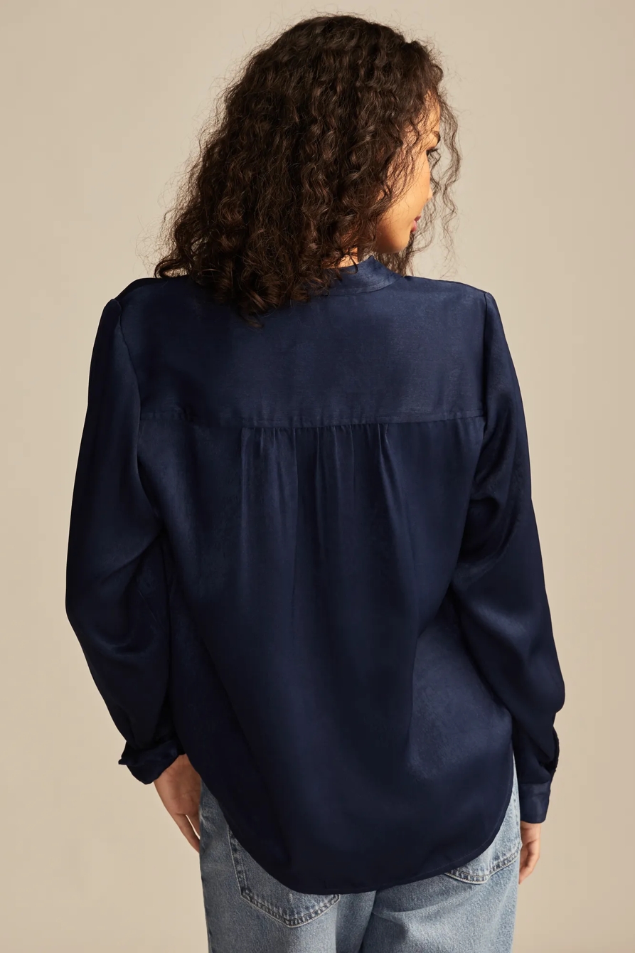 HAMMERED SATIN BUTTON DOWN SHIRT, image 5