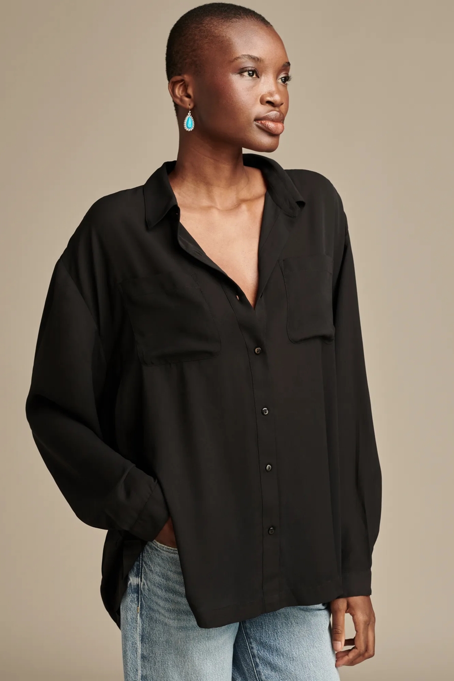 Pleated Back Button Down, image 4
