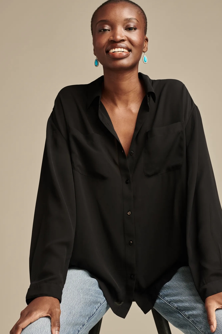 Pleated Back Button Down, image 5