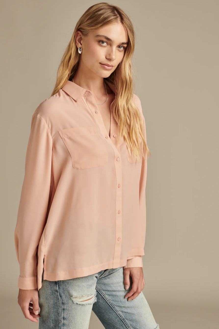 Pleated Back Button Down, image 3