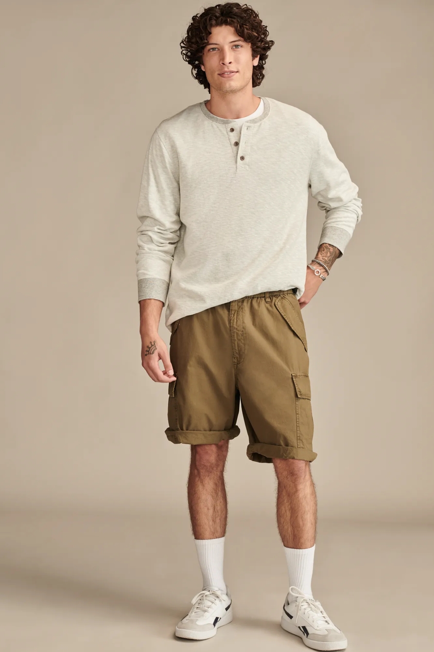JASPE DOUBLE KNIT LONG SLEEVE HENLEY, image 3