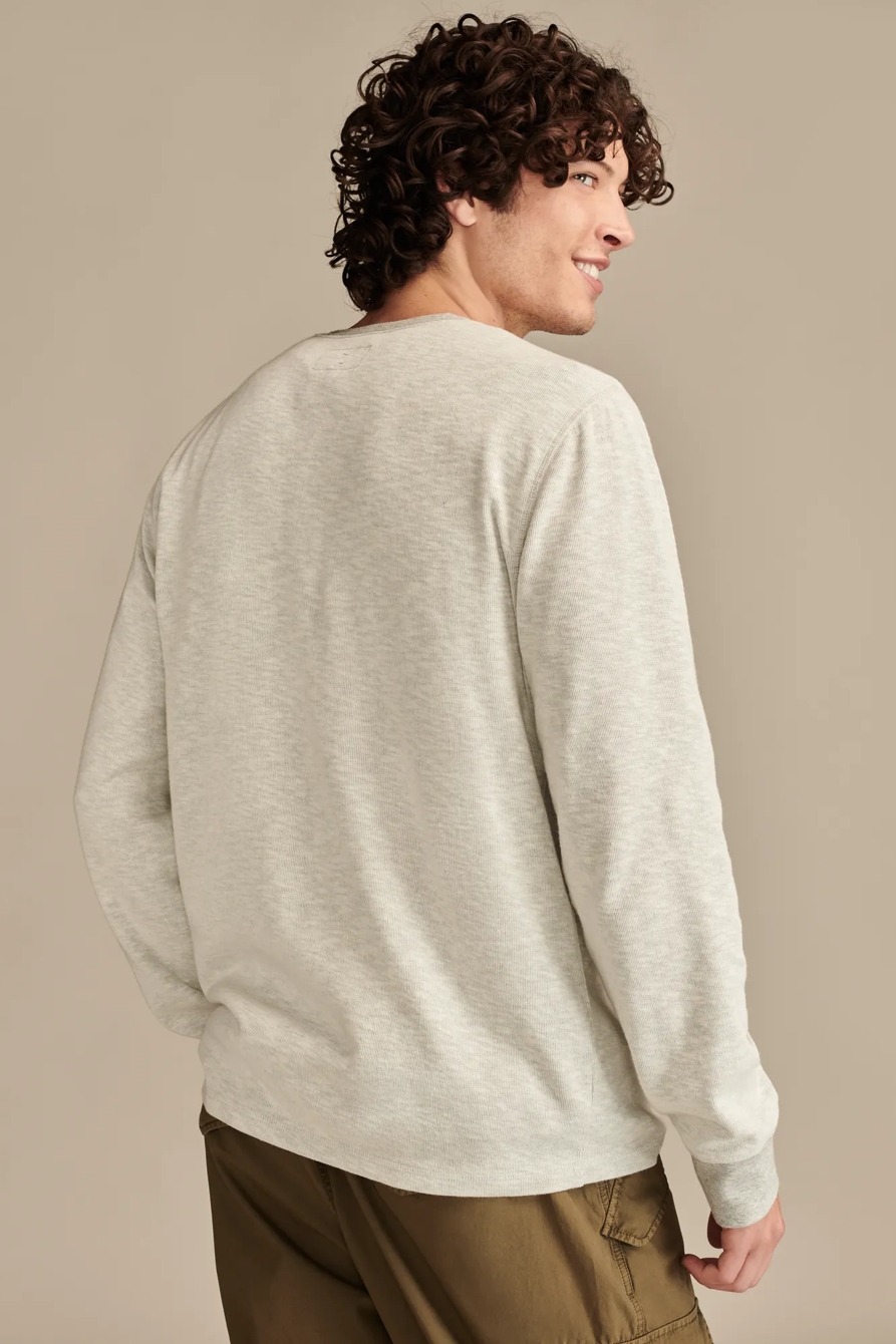 JASPE DOUBLE KNIT LONG SLEEVE HENLEY, image 5