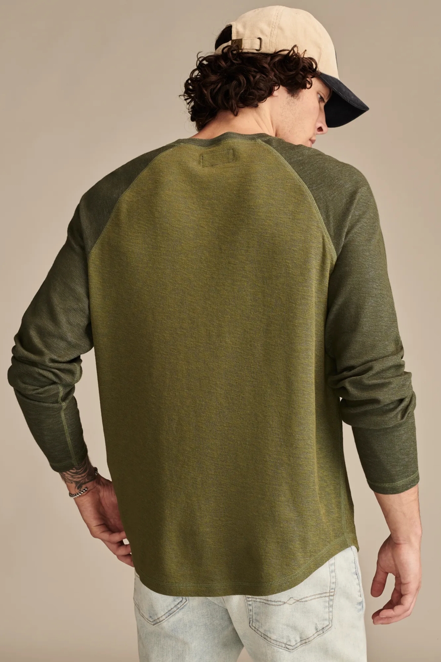 DOUBLE KNIT RAGLAN LONG SLEEVE CREW, image 4