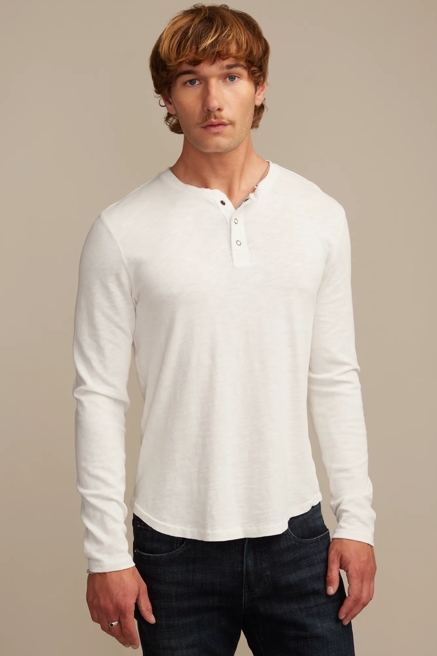 WEEKEND SLUB JERSEY LONG SLEEVE HENLEY, image 1
