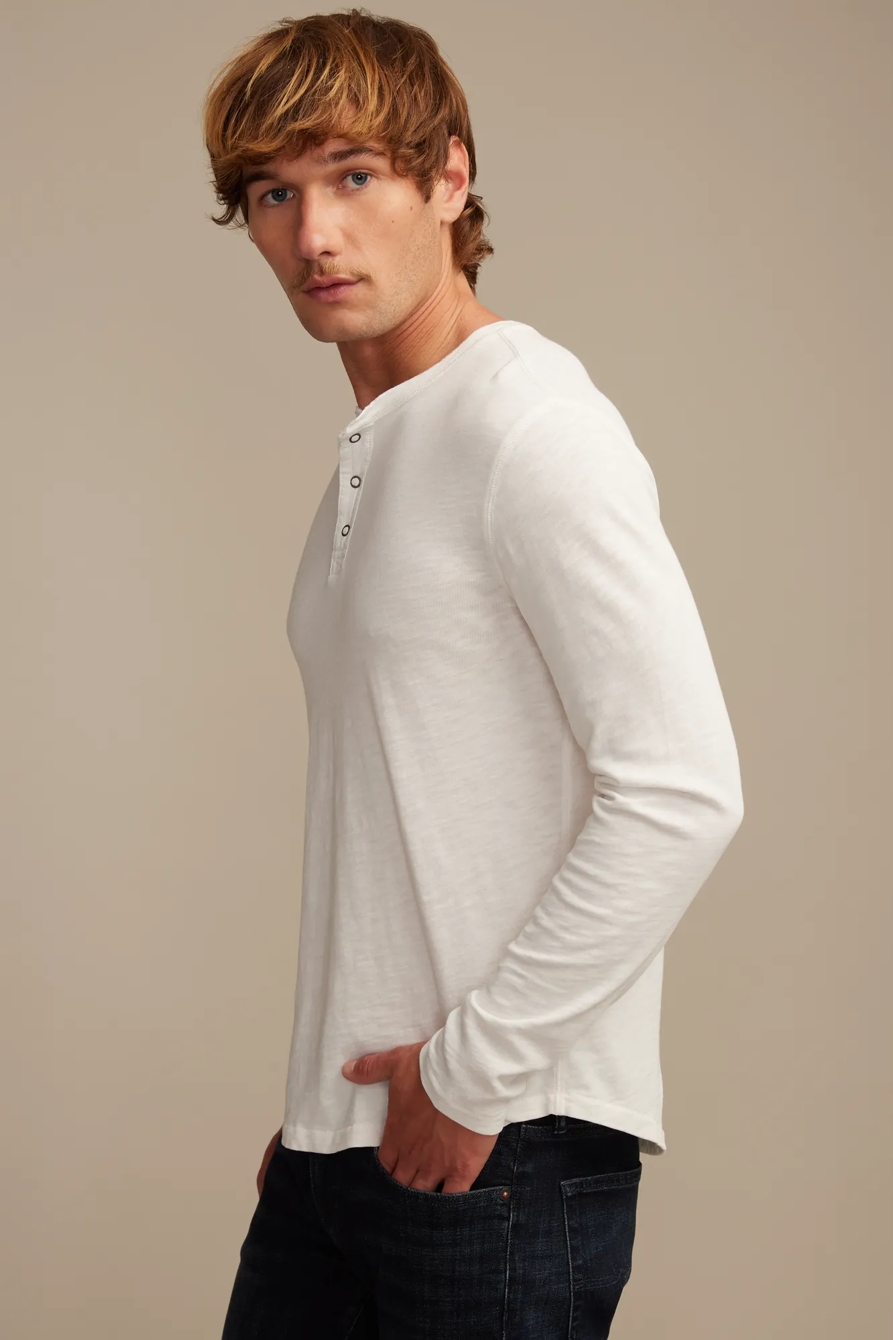 WEEKEND SLUB JERSEY LONG SLEEVE HENLEY, image 4