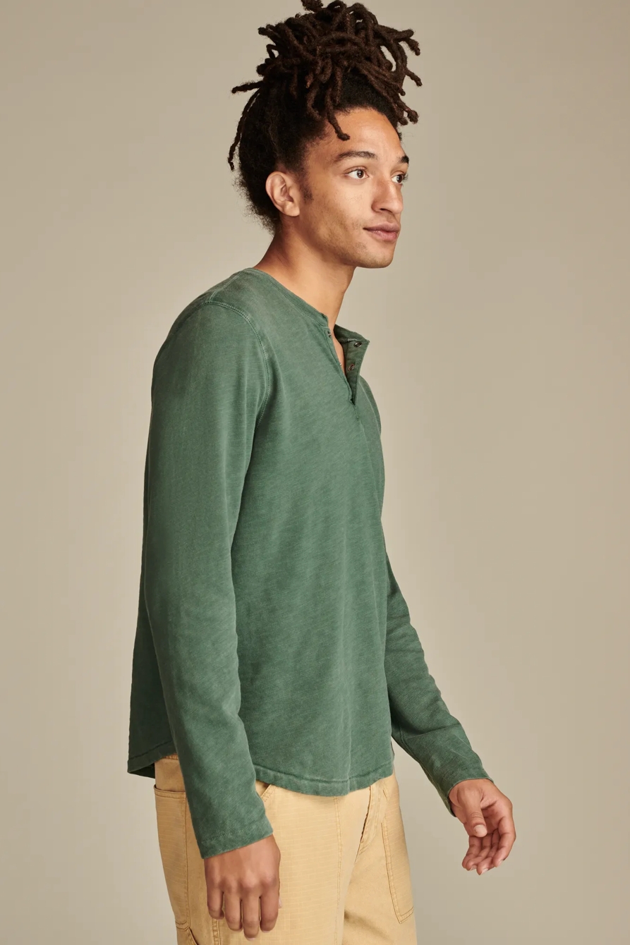 WEEKEND SLUB JERSEY LONG SLEEVE HENLEY, image 3