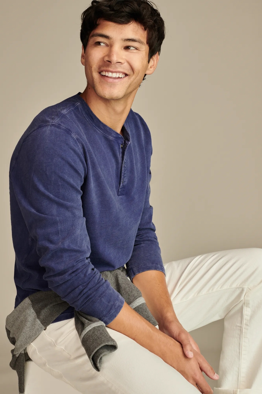 WEEKEND SLUB JERSEY LONG SLEEVE HENLEY, image 5