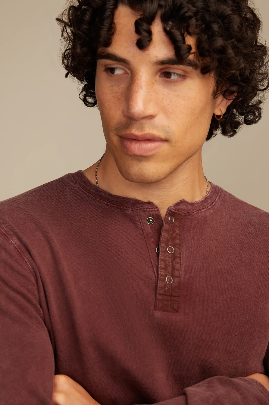 WEEKEND SLUB JERSEY LONG SLEEVE HENLEY, image 2