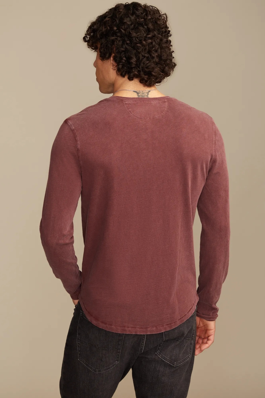 WEEKEND SLUB JERSEY LONG SLEEVE HENLEY, image 3