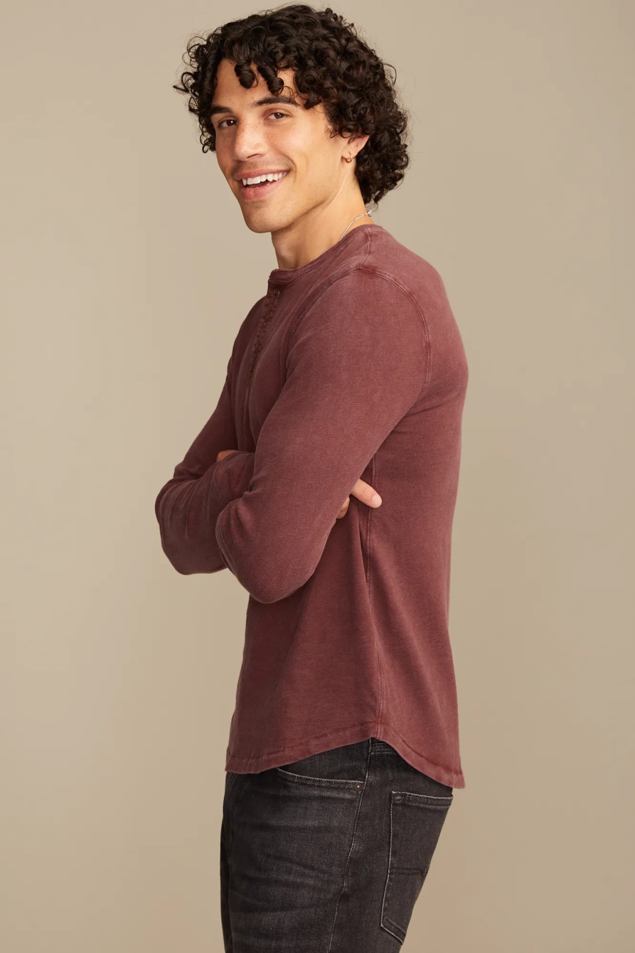 WEEKEND SLUB JERSEY LONG SLEEVE HENLEY, image 4