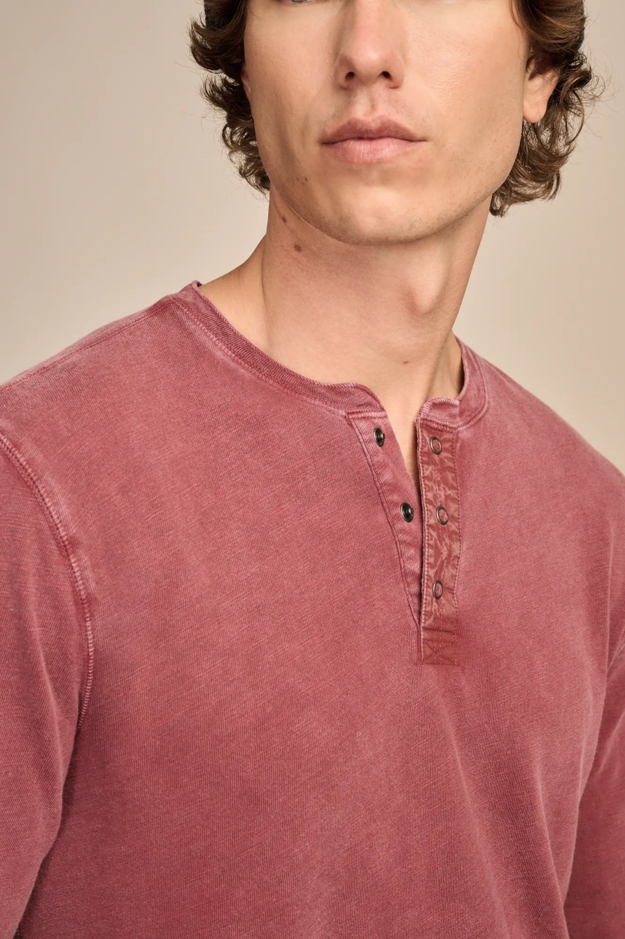 WEEKEND SLUB JERSEY LONG SLEEVE HENLEY, image 2