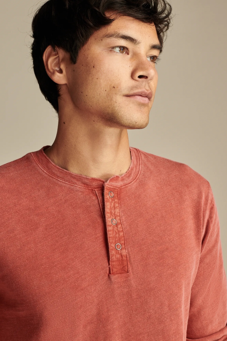 WEEKEND SLUB JERSEY LONG SLEEVE HENLEY, image 2