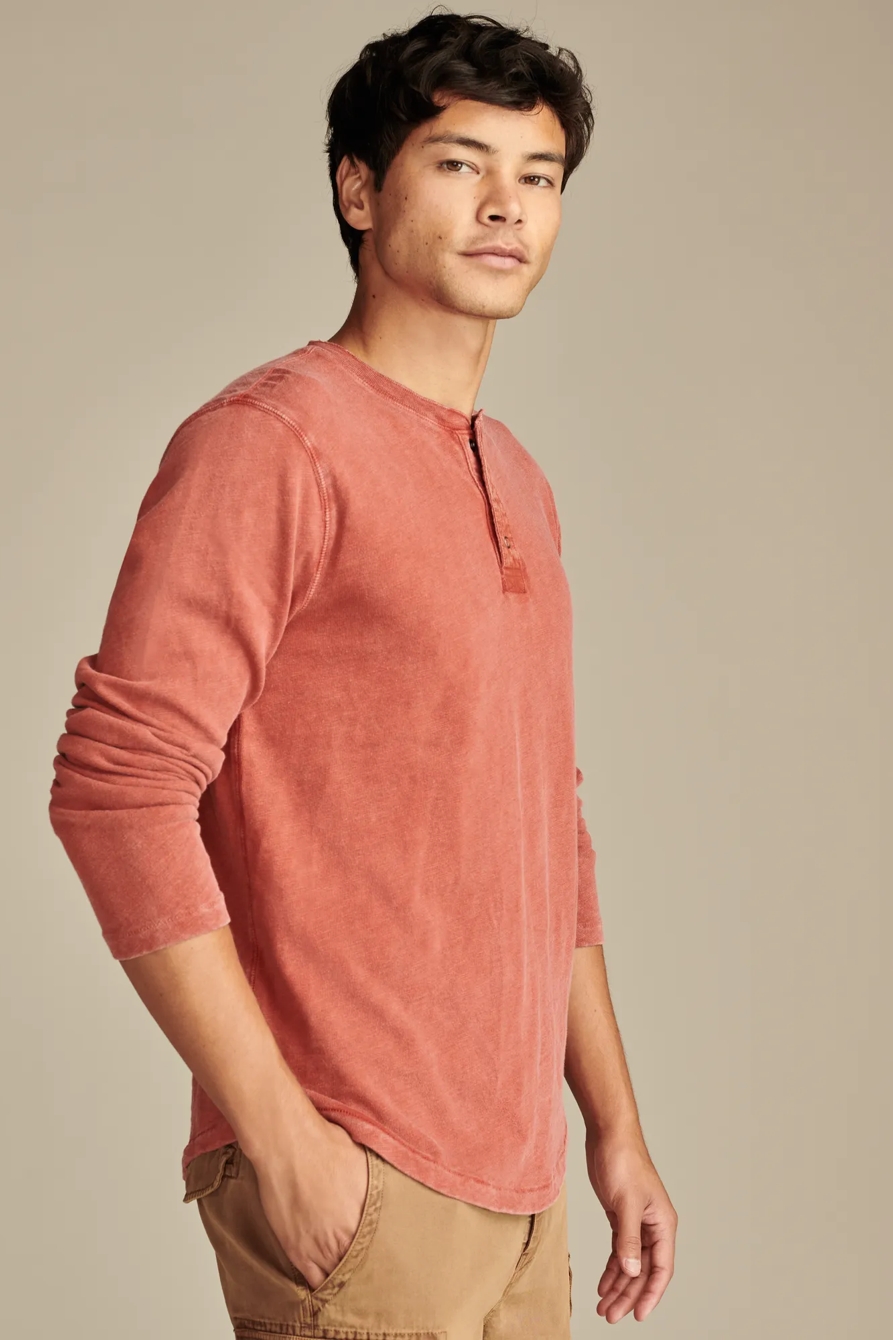 WEEKEND SLUB JERSEY LONG SLEEVE HENLEY, image 3