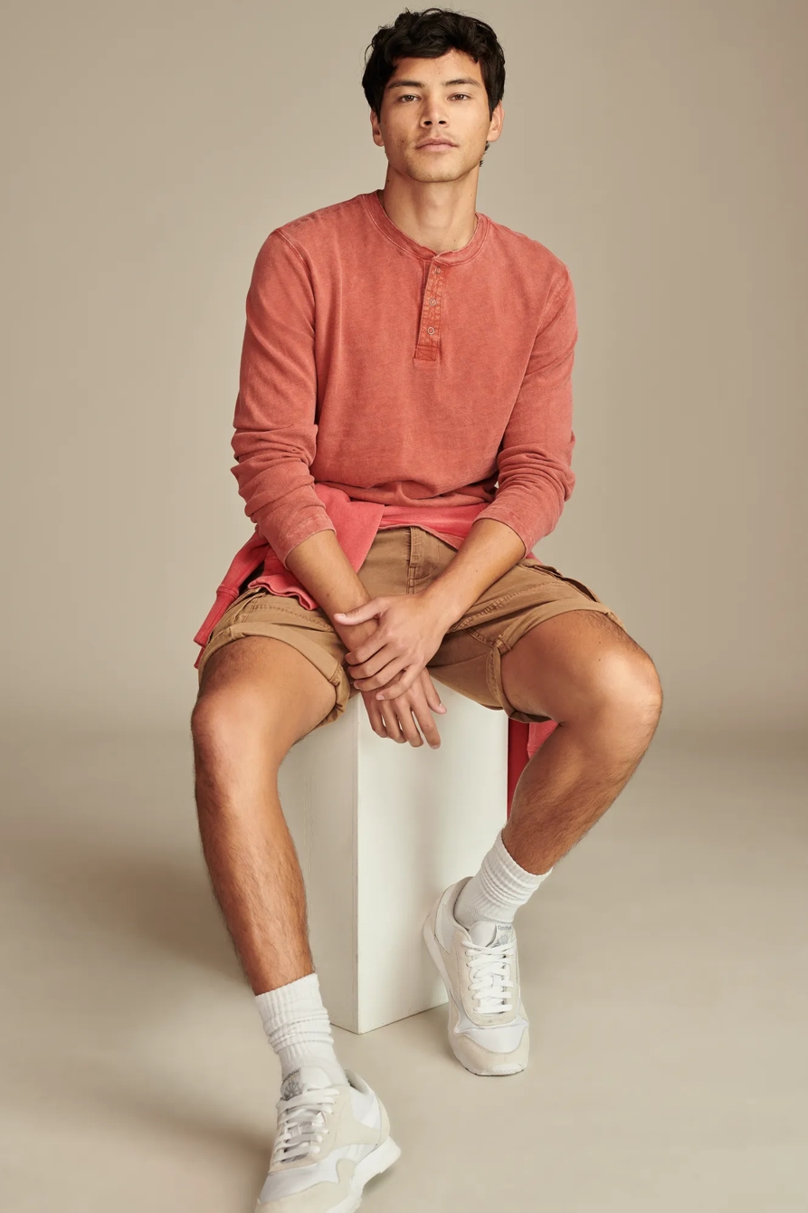 WEEKEND SLUB JERSEY LONG SLEEVE HENLEY, image 5