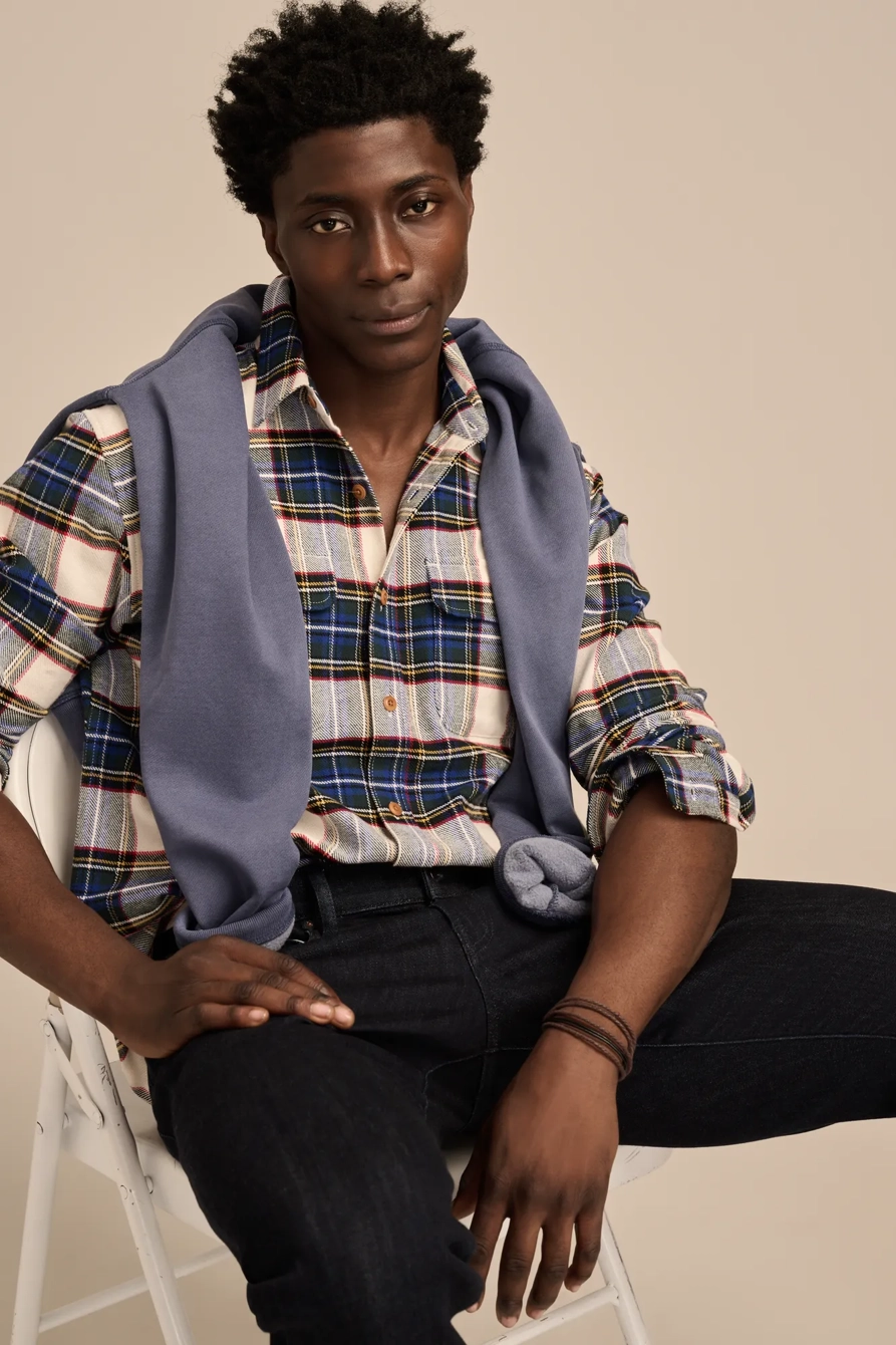 PLAID CLOUD SOFT FLANNEL SHIRT