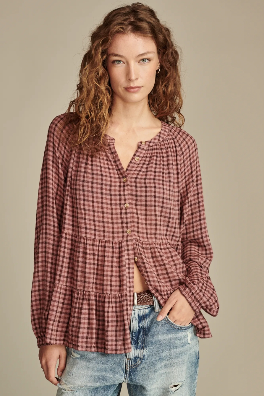Tiered Babydoll Top, image 1