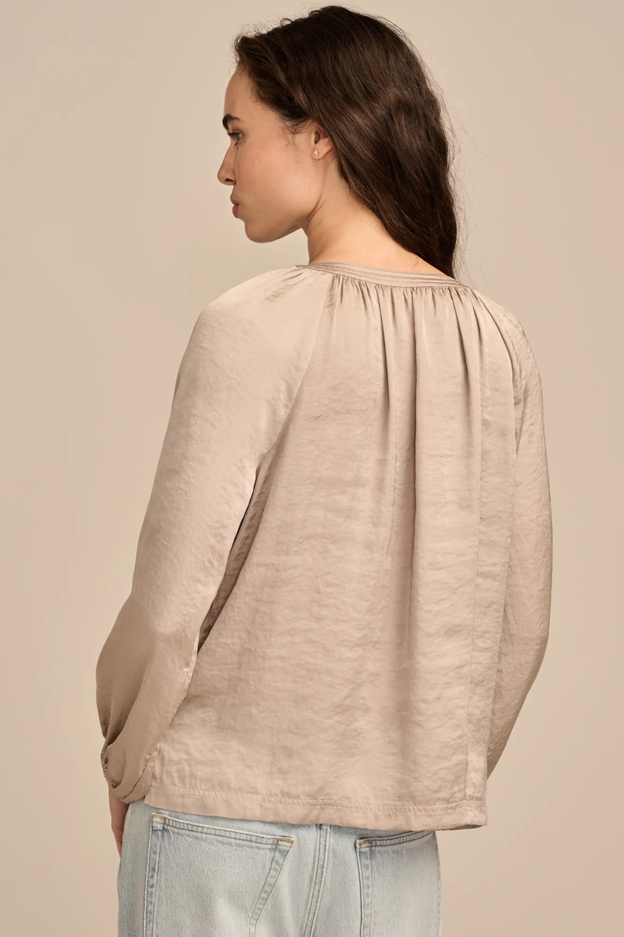 NOTCH NECK PEASANT TOP, image 4