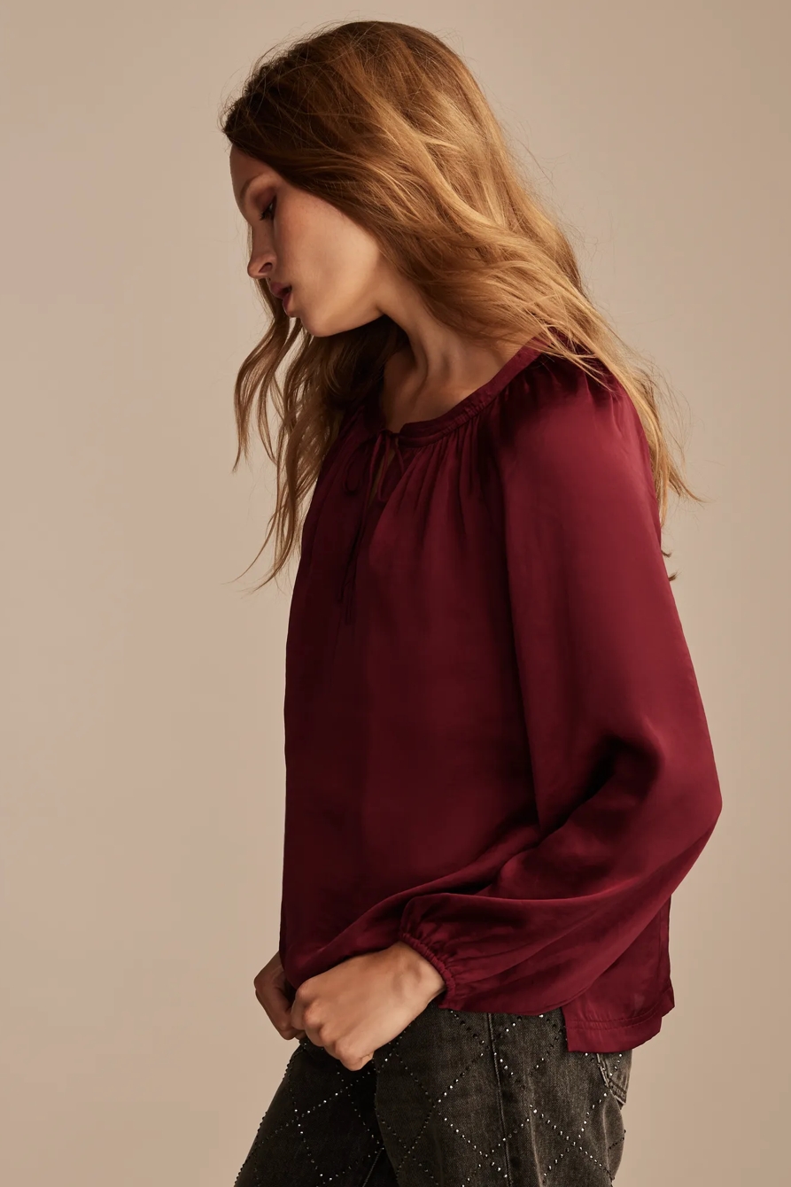 NOTCH NECK PEASANT TOP, image 4