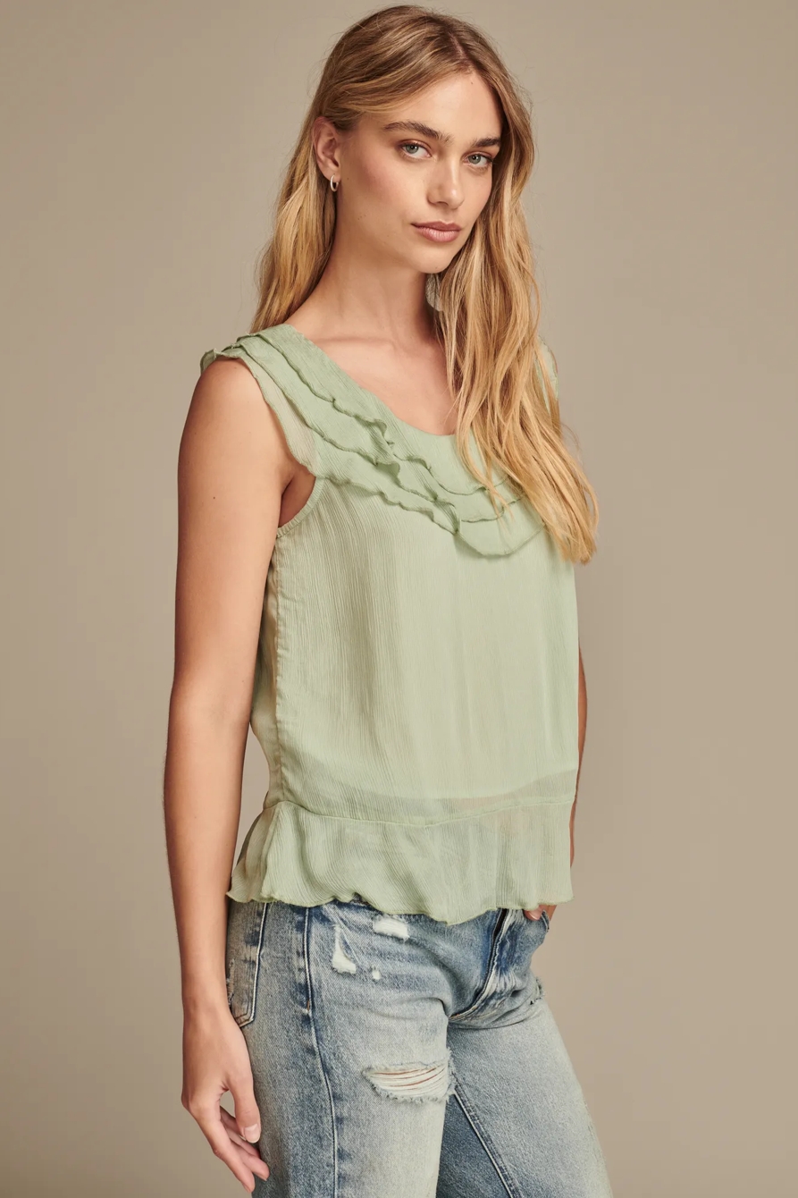 Triple Ruffle Tank, image 4