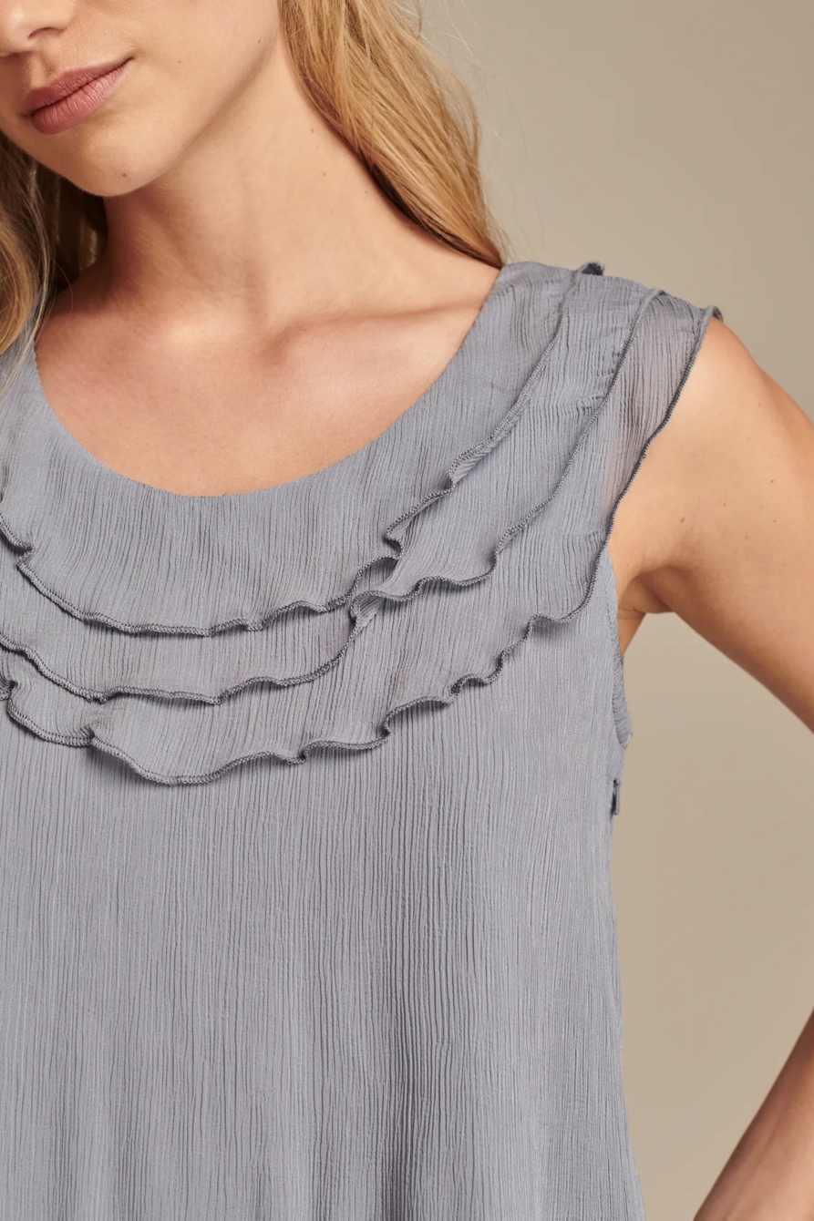 Triple Ruffle Tank, image 2