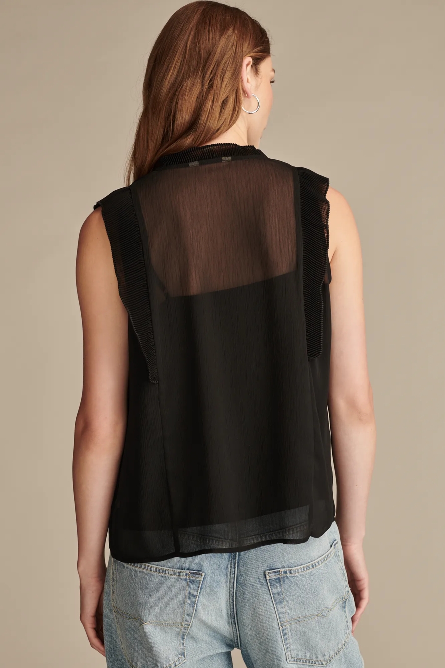 SLEEVELESS PINTUCK BLOUSE, image 5