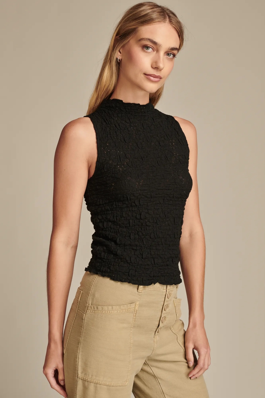 Textured Lace Tank Top, image 3