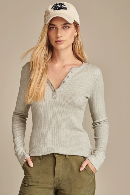 Ribbed Henley, image 1