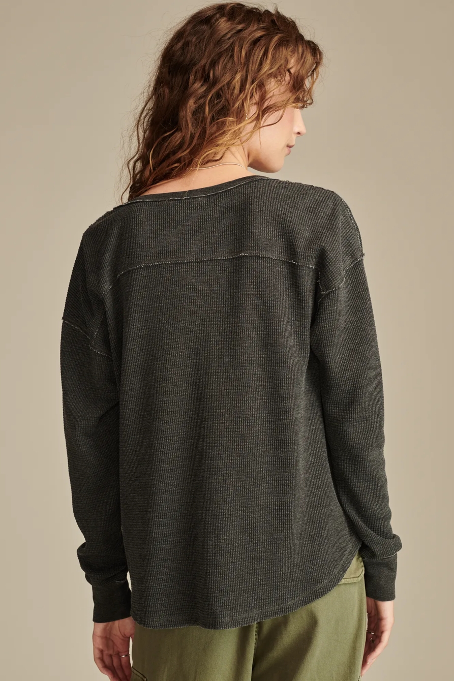 V Neck Long Sleeve Top, image 4