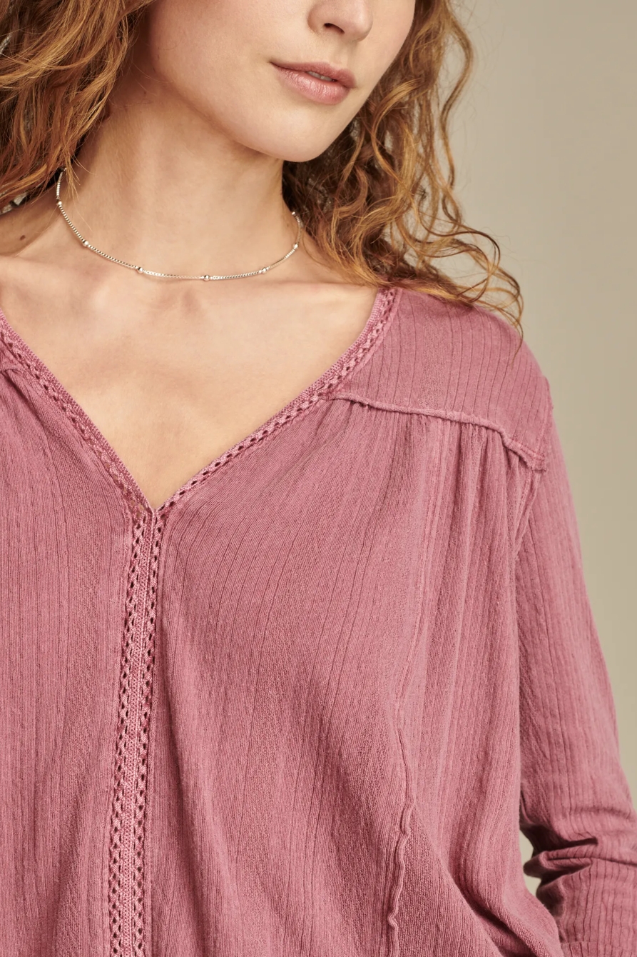 LADDER TRIM LONG SLEEVE TUNIC, image 2
